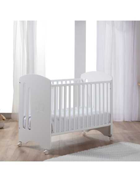Cuna Buhito Blanca 60x120 cm | Lateral móvil y opción colecho Cuna Buhito Blanca 60x120 cm | Lateral móvil y opción colecho