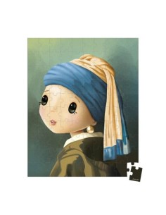 Puzzle 100 piezas La joven de la perla Janod 2