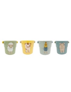 Cubitos de baño Pequeña Granja de Little Dutch – set de 4 apilables para bebés