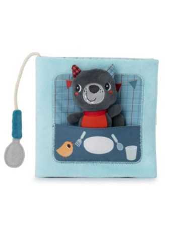 Libro de actividades Buen Provecho Louis – Lilliputiens con títere para bebés Libro de actividades Buen Provecho Louis – Lilliputiens con títere para bebés