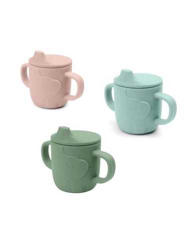 Taza de silicona con asas para bebé Done by Deer primeras comidas