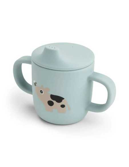 Vaso de Silicona con Boquilla y Asas – Antigoteo y Ergonómica
