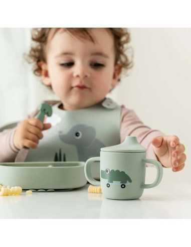Vaso de Silicona con Boquilla y Asas – Antigoteo y Ergonómica