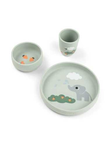 Set Elphee Stick & Stay | Vajilla Silicona Bebé BLW Set Elphee Stick & Stay | Vajilla Silicona Bebé BLW