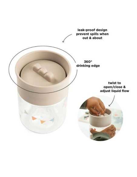 Taza de aprendizaje para bebé | Antigoteo 260 ml Taza de aprendizaje para bebé | Antigoteo 260 ml
