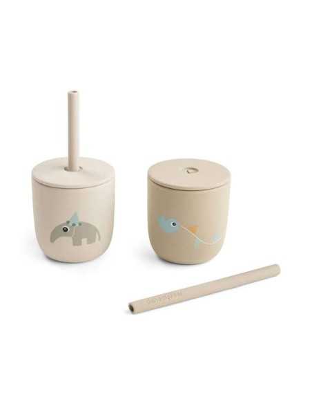 Set de vasos de aprendizaje con pajita | El Ultimo Koala