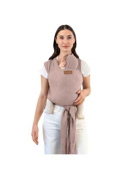 Fular elástico Moby Wrap Waffle Sandstone - Suave y Ligero Fular elástico Moby Wrap Waffle Sandstone - Suave y Ligero