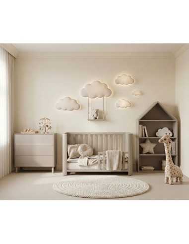 cuna doco plus beige en habitacion bebe estilo nordico