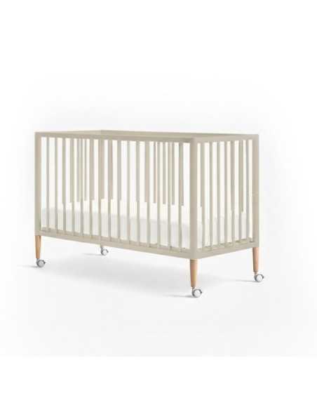 Cuna Tesori de Cotinfant 120 x 60 cm con patas y ruedas en color beige Cuna Tesori de Cotinfant 120 x 60 cm con patas y ruedas en color beige