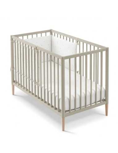 Cuna Tesori de Cotinfant 120 x 60 cm con patas en color beige Cuna Tesori de Cotinfant 120 x 60 cm con patas en color beige