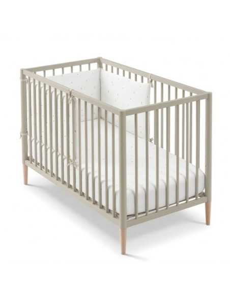Cuna Tesori de Cotinfant 120 x 60 cm con patas en color beige Cuna Tesori de Cotinfant 120 x 60 cm con patas en color beige