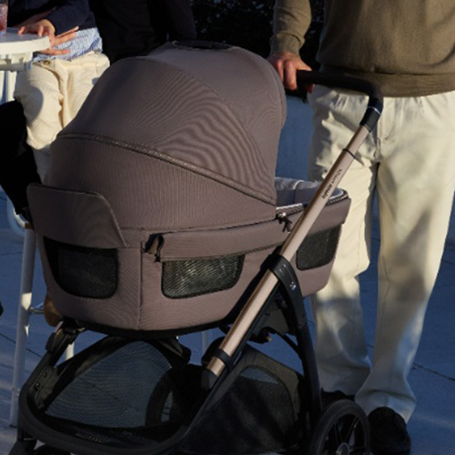 capazo grande carrito bebe inglesina aptica interior espacioso y ventilado